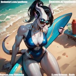 ai_generated athena big_breasts draenei draenei_female draenei_paladin graenei monster_girl succubus thick_thighs tiefling tiefling_girl xoathena