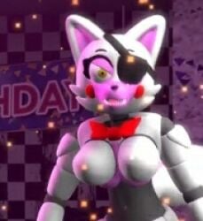breast breasts bude five_nights_at_freddy's fnaf fox furry mangle_(fnaf) naked nsfw small_image solo wolf