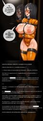 1girls 2d agatha_rights ananakawaii angry angry_face bondage censor_bar censored_text d-class female female_focus female_only femsub light-skinned_female light_skin mind_control redacted ring scp-288 scp-288-1 scp_foundation scp_scientist solo solo_female solo_focus spanish_text text wedding_ring