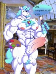 big_penis cr4zydonuts1 crafty_corn craftycorn critters_(poppy_playtime) cum cum_drip no_humans penis poppy_playtime rule63 rule_63 smiling_critters tagme white_body white_fur white_skin