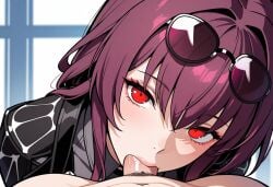 1boy 1girls ai_generated fellatio honkai:_star_rail kafka_(honkai:_star_rail) oncetwice oral oral_sex pov pov_blowjob