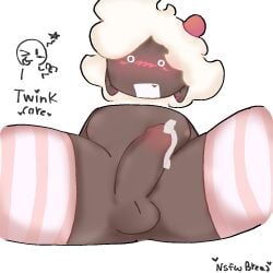 :3 balls barechested battle_for_dream_island bfb bfdi black_text blush blush_lines blushing blushing_male brown_balls brown_body brown_penis brown_skin cake cake_(bfdi) caked_up cock color colored cute ear_piercing ear_piercings earrings femboy femboy_only gay genitals human humanized male male_only messy_hair mouth_open naked naked_male nsfwbread nude nude_male object_shows one_eye_closed open_mouth penis pierced_ears piercing piercings pink_stockings pink_striped_legwear pink_striped_socks plain_background precum precum_drip silly simple_background solo solo_femboy solo_male striped_stockings testicles text thick_thighs thighhighs thumbs_up tongue tongue_out tpot twink white_background white_eyes white_hair white_mouth wink winking