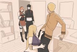 2boys 2girls angry black_hair blonde_hair boruto:_naruto_next_generations caught caught_in_the_act cheating cheating_husband cheating_wife clothing cucked_by_friend cuckold cuckquean duo_focus female imminent_oral indrockz ino_yamanaka interrupted jealous long_hair male male/female multiple_boys multiple_girls naruto naruto:_the_last naruto_(series) naruto_shippuden netorare ntr pink_hair sai sakura_haruno short_hair uzumaki_naruto very_long_hair walk-in whiskers yellow_hair zipper_down