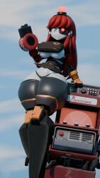 1girls 3d 3d_model big_boobs big_breasts black_panties bredart busty busty_female curvy curvy_female curvy_figure female holding_weapon looking_at_viewer medium_breasts mimi_sentry mimi_sentry_(zzwz) outdoors outside red_hair robot robot_girl sentry_(team_fortress_2) sentry_turret smiling smiling_at_viewer solo solo_female tagme team_fortress_2 tf2 thick_ass thick_thighs thigh_highs thighhighs thighs valve valve_(company) zzwz