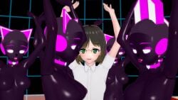 3d animated assimilation breasts bunny_ears cat_ears dancing drone droneification female koikatsu mouse_ears mp4 multiple_girls navel no_sound robot_girl robotization thighs transformation video wfay42 wide_hips