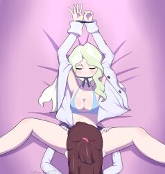 akko_kagari breasts cunnilingus diana_cavendish lesbian little_witch_academia yuri