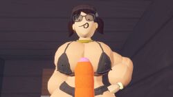 big_ass big_breasts big_penis big_thighs bikini female michelle_the_queen rec_room rec_room_avatar