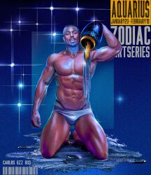 abs actor african african_male aquarius aquarius_(zodiac_sign) biceps bulge carlos_gzz carlos_gzz_zodiac celebrity dark-skinned_male dark_skin european_mythology in_character male male_only melanin michael_b_jordan muscles muscular muscular_male mythology pecs public_domain thick_thighs zodiac