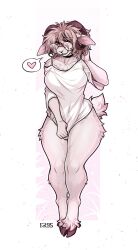 anthro f-r95 furry glasses goat original_character tagme white_fur