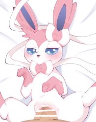 censor_bar censored duo eeveelution erection female feral fur generation_6_pokemon genitals hi_res himimi male male/female nintendo penetration penile penile_penetration pink_body pink_fur pokemon pokemon_(species) pussy quadruped sex sylveon vaginal_penetration white_body white_fur