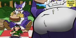 belly belly_focus big_belly big_the_cat bulge drenched food ifra ifra_strawberii low-angle_view sandwich_(food) sega sonic_(series) sonic_the_hedgehog_(series)