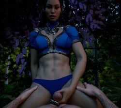 66ix abs asian asian_female big_breasts big_penis grinding_on_penis kitana kitana_(new_era) mortal_kombat mortal_kombat_1_(2023) tagme teasing teasing_penis