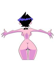 black_hair choker dumbp13 goth large_breasts nude thick_ass valbun valbun_(oc)