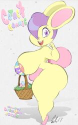 1girls anthro ass basket big_ass big_breasts big_butt brendancorris bucket buckteeth bunny_girl butt cute easter easter_basket easter_bunny egg eggs esther_bonnie furry hair_over_one_eye holidays huge_ass huge_breasts huge_butt humanoid large_ass large_breasts large_butt looking_at_viewer mouth_open open_mouth purple_hair shadow solo standing tagme tank_top teeth thick thick_thighs thighs tongue wicker_basket