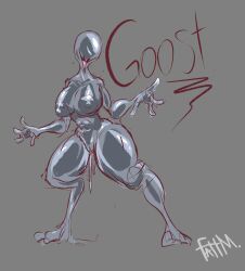 absurd_res fattmana female goo_creature hi_res humanoid solo standing