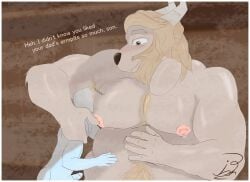 anthro armpit_fetish armpit_hair armpit_sniffing asgore_dreemurr blonde_hair bodily_fluids body_hair boss_monster bovid caprine daddy_(disambiguation) fur goat hair hi_res jon_noj long_ears male male/male mammal musk sauna sniffing steam sweat text undertale undertale_(series) white_body white_fur