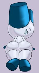 anthro ass big_ass big_butt butt kiffy_(artist) male male_only robot robotboy robotboy_(character) simple_background solo tagme