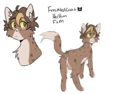 andromorph brown_body brown_fur brown_hair cuntboy domestic_cat felid feline felis feral freckledcoat freckledcoat_(oc) fur genitals hair hi_res intersex mammal pussy solo warriors_(cats)