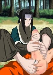 big_penis black_hair capitan_hentai feet femboy foot_fetish foot_focus footjob footwear gay haku_(naruto) handjob nails_painted naruto naruto_(series) penis rule_63 trap yaoi