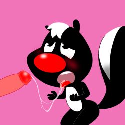 2boys big_nose blowjob cum_in_mouth furry gay male male_only saliva skunk skunk_(skunk_fu!) skunk_fu! spanky15 yaoi