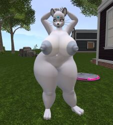 alolan_persian anthro big_breasts breasts female ferialexonar persian pokemon tagme