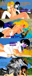 affair ahe_gao alligator anthro beach blake_belladonna blush bra comic english_text glowing_eyes large_breasts massage mikumikudance multiple_girls nora_valkyrie nude_female oc psychogator resort rwby text touching_breast yang_xiao_long