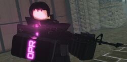 3d assault_rifle criminality flashlight gun holding_weapon m4a1 mask_removed moosty rcu roblox roblox_game robloxian source_request tagme