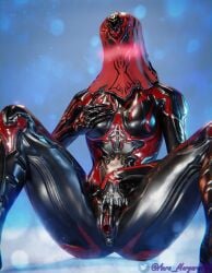 1girls 3d alien alien_girl armor auramargaret hand_on_breast helmet palladino_(warframe) pussy spread_legs spread_pussy tagme warframe