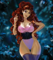 1girls disney female female female_only hercules_(disney) megara solo solo_female tagme tattiart