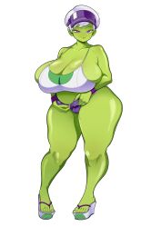 1girls alien alien_girl ass big_ass big_breasts black_hair breasts bunkwizard cheelai dragon_ball dragon_ball_super female female_focus green_skin high_heels huge_ass huge_breasts large_ass large_breasts short_shorts skimpy skimpy_clothes solo solo_female solo_focus sweat thick_thighs undressing venus_body visor voluptuous wedding_ring white_background white_hair white_hair_female wide_hips