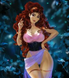 1girls disney female female female_only hercules_(disney) megara solo solo_female tagme tattiart