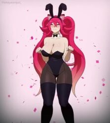 1girls amayasenpai animated bare_shoulders big_breasts blush bouncing_breasts bunny_ears bunnysuit cleavage female female_only indie_virtual_youtuber latam_virtual_youtuber lunaria_ayaren meme music red_hair sad_cat_dance sound twintails video virtual_youtuber vtuber vtuberfanart youtube_hispanic