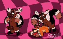 2019 2boys alternate_costume anal ass balls charmcharmcharm crash_(series) crash_bandicoot crash_team_racing_nitro-fueled cum dated erection foreskin gay hasty_(crash_series) male male_only official_alternate_costume penis reindeer reindeer_antlers uncircumcised video_games yaoi