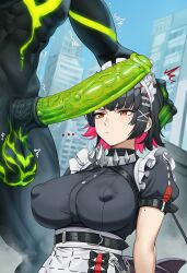 ... 1girls 1other ^^^ ai_generated alternate_breast_size_(larger) animal_penis apprenticedomini apron big_breasts black_dress blue_sky blurry blurry_background blush breasts city colored_inner_hair covered_nipples dress ellen_joe erection ethereal_(zenless_zone_zero) eyebrows_visible_through_hair female fish_tail frills glowing glowing_penis hair_ornament hand_on_another's_head head_grab headpat horse_penis huge_breasts huge_cock imminent_bestiality looking_at_penis lower_body maid maid_apron maid_headdress mihoyo mole mole_on_arm mole_under_eye monster multicolored_hair non-web_source novelai out_of_frame outdoors penis petting precum precum_drip puffy_short_sleeves puffy_sleeves red_eyes red_hair ruins sagging_testicles shark_girl shark_tail short_sleeves sky solo_focus spoken_ellipsis tail testicles trembling twitching_penis two-tone_hair uncensored veins veiny_penis white_apron x_hair_ornament zenless_zone_zero zoophilia