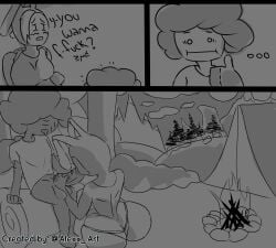 1boy 1girls adventure_time adventure_time:_fionna_&_cake anal anal_sex ass big_ass big_black_cock big_breasts big_cock big_penis black_skin blowjob bonfire campfire camping camping_tent cartoon_network comedy comic comic_panel cowgirl_position cum cum_in_ass cum_inside dialogue fionna_campbell fionna_the_human_girl forest forest_background funny_face heart hearts_in_eyes huge_ass huge_breasts huge_cock kneeling kneeling_oral_position masturbation moan moaning moaning_in_pleasure monochrome moon night night_sky nipples onomatopoeia pussy_sex rabbit_ears sex sex_in_forest silhouette silhouette_sex silhouetted_body silhouetted_penis smaller_male veiny_penis wide_hips