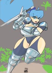 azure (badcolor) from heroine conquest by badcolor