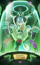 4_toes abs anal anal_sex animal_genitalia animal_penis anus balls blue_anus blue_body blue_fur blue_nipples blue_pawpads blush bodily_fluids bubble canid canine canine_genitalia canine_penis clenched_teeth closed_eyes cum_strand dildo dildo_in_ass dildo_insertion drooling erection feet forced front_view fucking_machine fur genitals hands_above_head hi_res kemono knot laboratory low-angle_view machine machine_bondage male mammal mechanical_arm naked nipples nude object_in_ass pawpads penetration penile penis penis_milking ponytail red_penis saliva sex_machine sex_toy sex_toy_in_ass sex_toy_insertion spread_legs spreading stasis_chamber straining tears teeth test_chamber toes white_balls white_body white_fur xiaoyaozhi