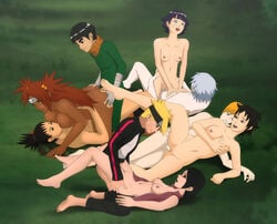 4girls 5boys akimichi_chouchou areolae bandages black_eyes black_hair blonde_hair blue_eyes blue_hair boruto:_naruto_next_generations breast_grab breasts brother_and_sister clothed_sex clothes clothing dark_skin erect_nipples female forehead_protector glasses group_sex kneeling lying male metal_lee missionary_position mitsuki_(naruto) multiple_boys multiple_females multiple_girls multiple_males nara_shikadai naruto nipples nude open_mouth orgy outdoors penetration pussy red_eyes red_hair sarada_uchiha sarutobi_mirai sex sfan silver_hair sitting small_breasts spread_legs uzumaki_boruto uzumaki_himawari vaginal_penetration yamanaka_inojin yellow_eyes