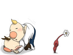 alien anal blush gay louie male male_only nintendo olimar pikmin pikmin_(species) red_pikmin