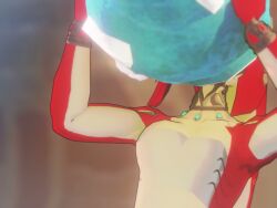 1girls 3d 3d_animation animated ass ass_expansion big_ass big_breasts breast_expansion breasts bubble_butt busty drinking fat_ass featureless_breasts female female_only flat_ass flat_chest huge_ass huge_breasts individual_breast_growth large_ass large_breasts mass_redistribution mipha no_sound nurico solo the_legend_of_zelda thick_ass thick_thighs video wide_hips zora