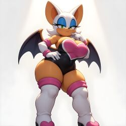 rouge the bat from sega by brasil louco
