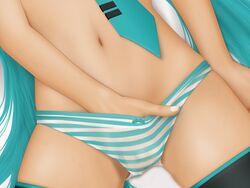hatsune miku from vocaloid by acerbi
