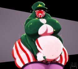 aguywithausername big_ass big_belly big_breasts countryhumans countryhumans_girl japanese_empire_(countryhumans) struggling_to_fit