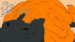 2025 anthro ass belly belly_expansion belly_exposed big_belly big_butt big_moobs big_nipples blob_body blobby blobified blonde_hair blue_mouth clothing cosplay costume dialogue digital_media_(artwork) dragon english_text expansion feedism food fruit gluttony growth hair halloween halloween_costume hi_res holidays huge_belly huge_butt huge_moobs huge_nipples immobile lardass male moobs morbidly_obese morbidly_obese_anthro morbidly_obese_male multicolored_body mythological_creature mythological_scalie mythology nipples nude nude_anthro obese obese_anthro obese_male october_(month) open_mouth orange_body out_of_breath overfeed overstuffed overweight overweight_anthro overweight_male panicking pile_of_lard plant pumpkin scalie solo stuck tail text thick_tail timcampy timcampy_(artist) weight_gain weights yellow_eyes