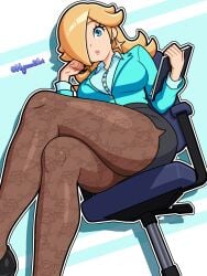 princess rosalina from mario (series) by nyazuliart