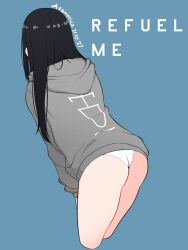 atamonica backview f-16 f-16-chan female hoodie long_hair panties tagme