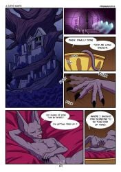 anthro anthro_only beerus comic dragon_ball dragon_ball_super english_text male male_only page_1 prismanoodle_(artist)