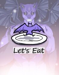 68 big_breasts breasts demon muscular_female panther pantherine purple_fur translated