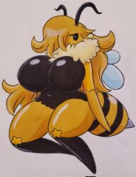 1girls anthro anthro_only anthrofied bee big_breasts breasts female female_only hips huge_breasts humanoid jumneyarts large_breasts queen_bee solo solo_female tagme thick thick_thighs thighs top_heavy wide_hips