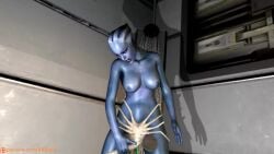 3d alien_(franchise) animated asari blue-skinned_female egg_implantation facehugger heartbeat horror impregnation liara_t'soni longer_than_30_seconds longer_than_3_minutes longer_than_one_minute mass_effect mass_effect_2 mass_effect_3 masturbation mp4 orgasm orgasm_face oviposition rrrapa_(artist) self_upload shower sound stomach_bulge toilet vagina vaginal_penetration video virt-a-mate